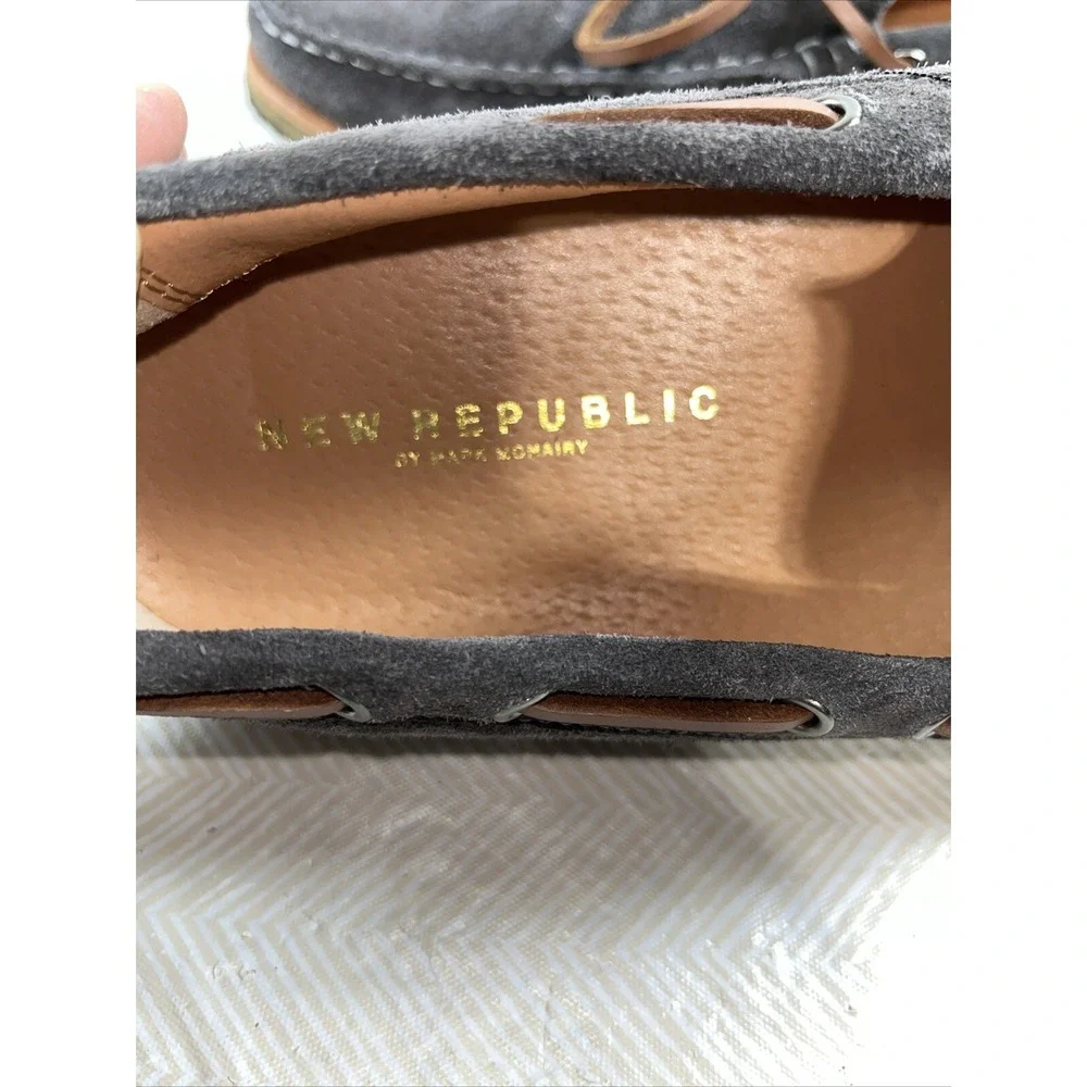 NEW REPUBLIC Flynn Boat Suede Casual Gray‎ Shoe Size 11 Mocasines Comfort Style